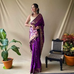 Semi Silk Saree-BR-S-A0001B