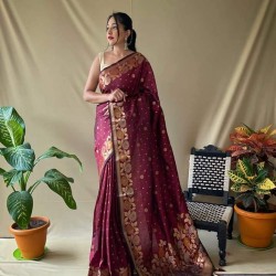 Semi Silk Saree-BR-S-A0001D