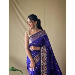 Semi Silk Saree-BR-S-A0001F