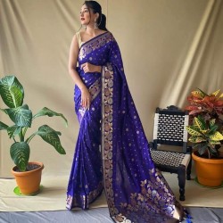 Semi Silk Saree-BR-S-A0001F