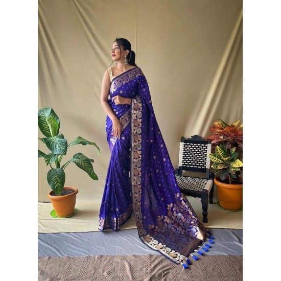 Semi Silk Saree-BR-S-A0001F